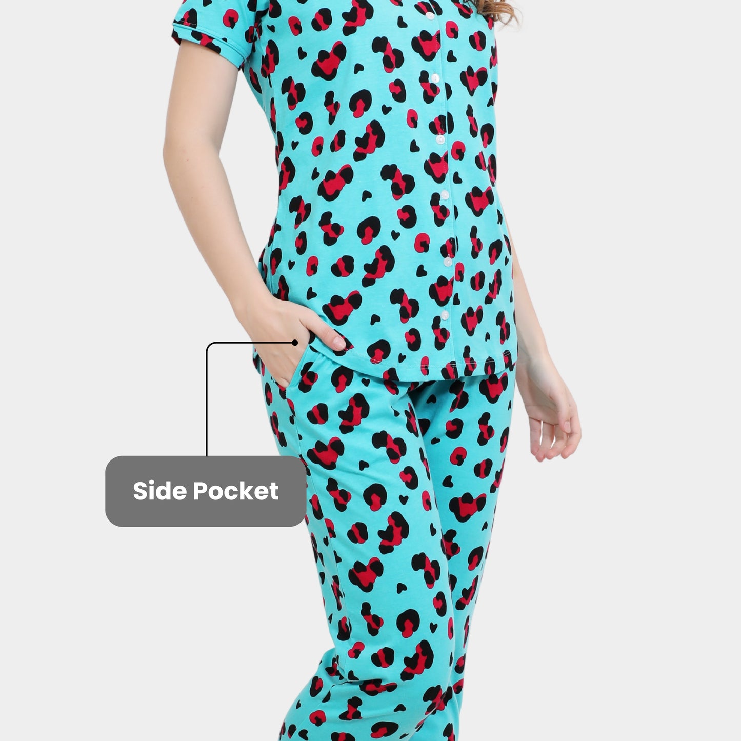 Printed Full Length Night Gown