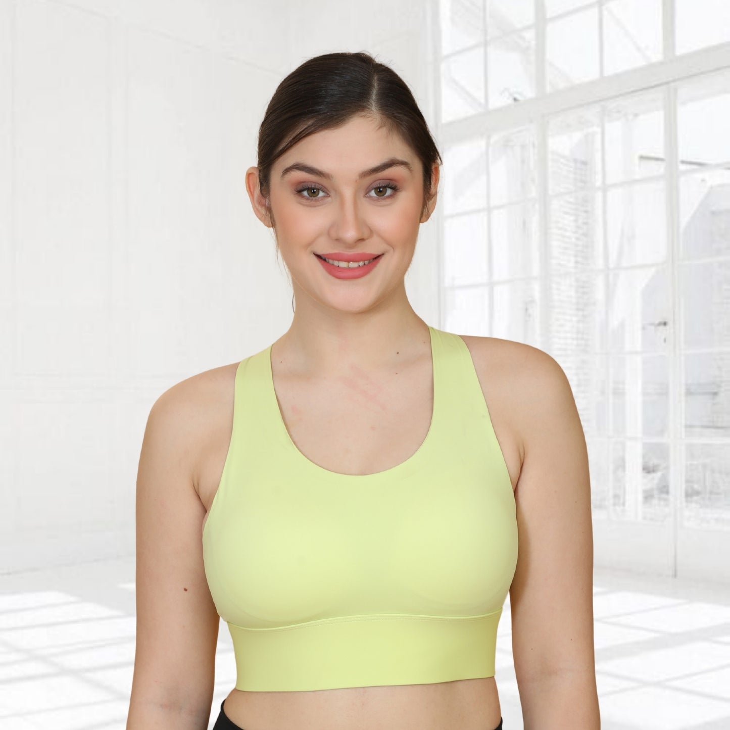 Spandex Padded Back Hook Sports Bras