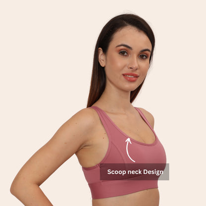 Full Coverage, Non-Wired, Seamless, Stretchable & Support Activewear for Women