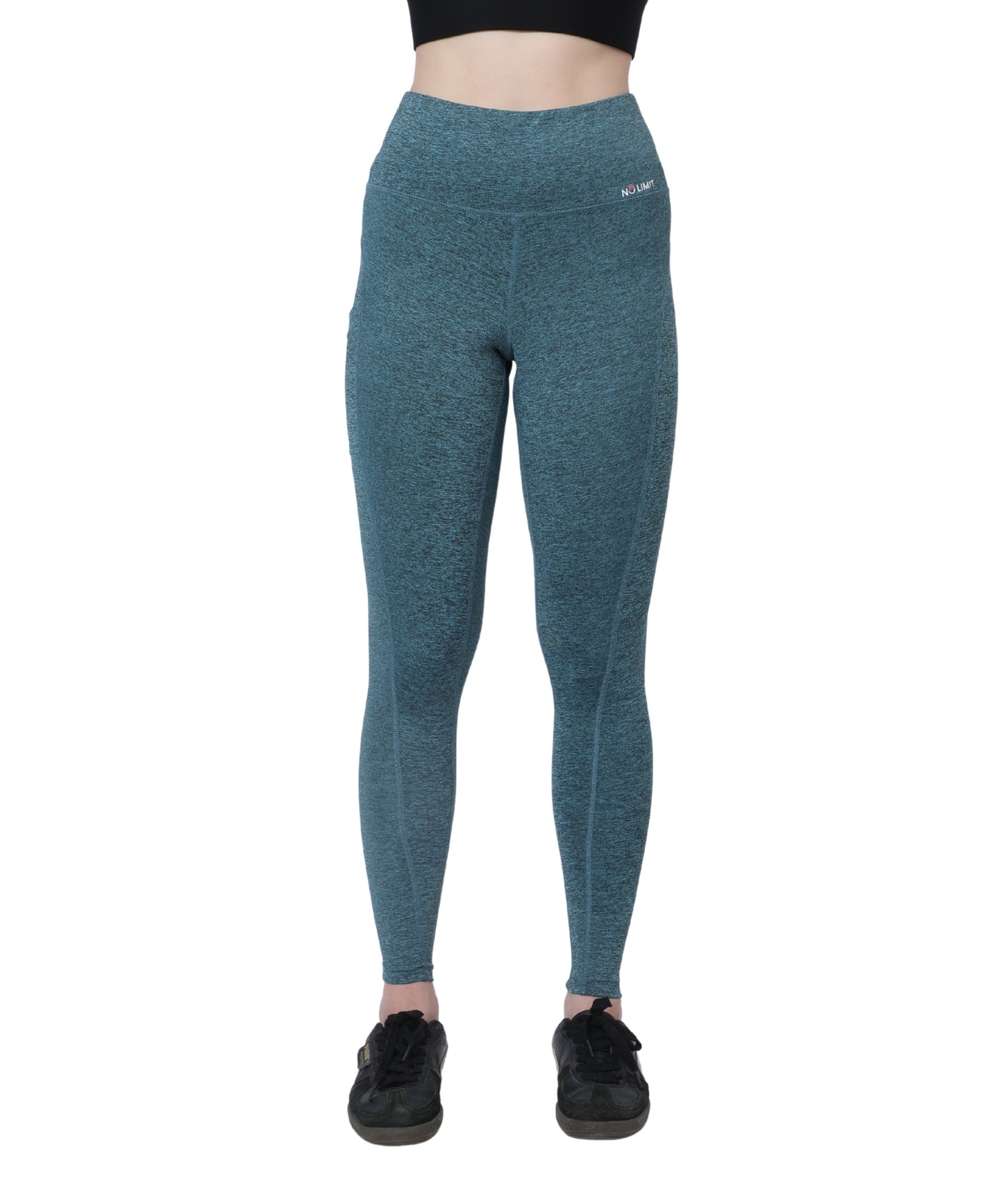 High Waist Gym Leggings with Side Pocket, 4-Way Stretch, Squat-Proof, Moisture-Wicking for Gym, Fitness, Training, Yoga & Activewear