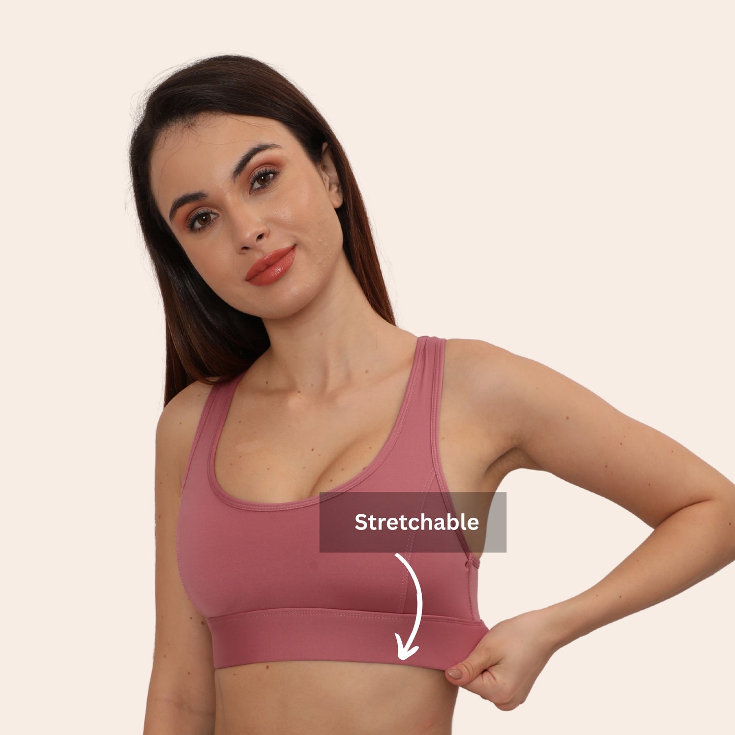 Full Coverage, Non-Wired, Seamless, Stretchable & Support Activewear for Women
