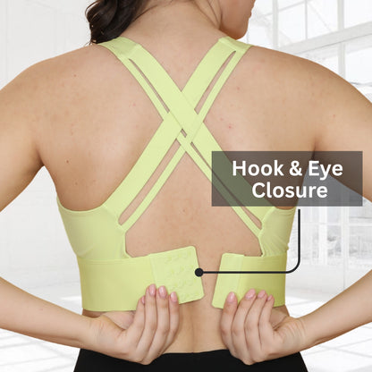 Spandex Padded Back Hook Sports Bras