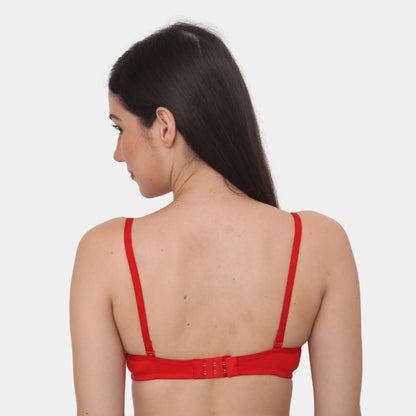 Full Coverage Padded Non-Wired Adjustable Straps Tshirt Bra