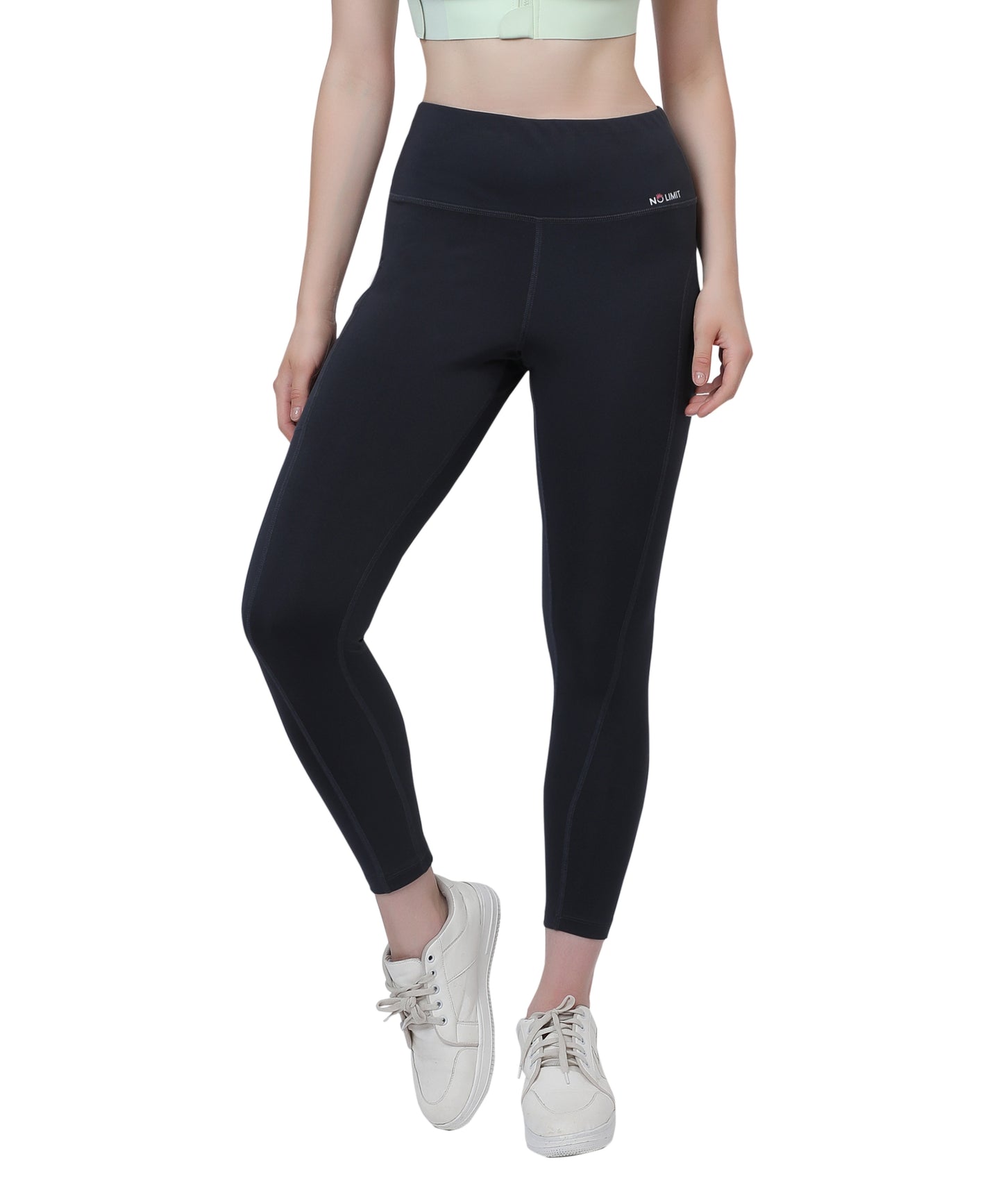 High Waist Gym Leggings with Side Pocket, 4-Way Stretch, Squat-Proof, Moisture-Wicking for Gym, Fitness, Training, Yoga & Activewear