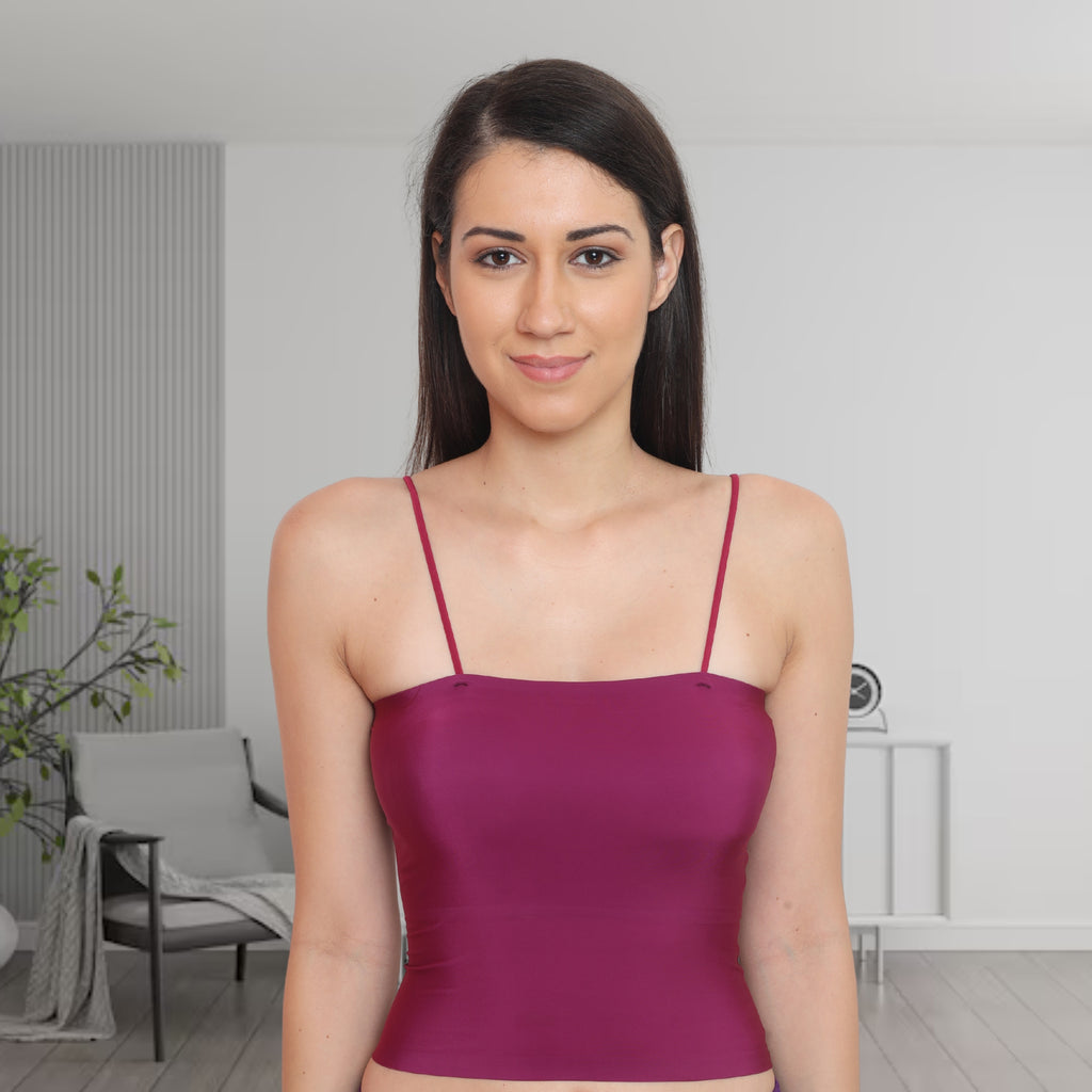 Nylon Spandex Crop Camisole Crop Top