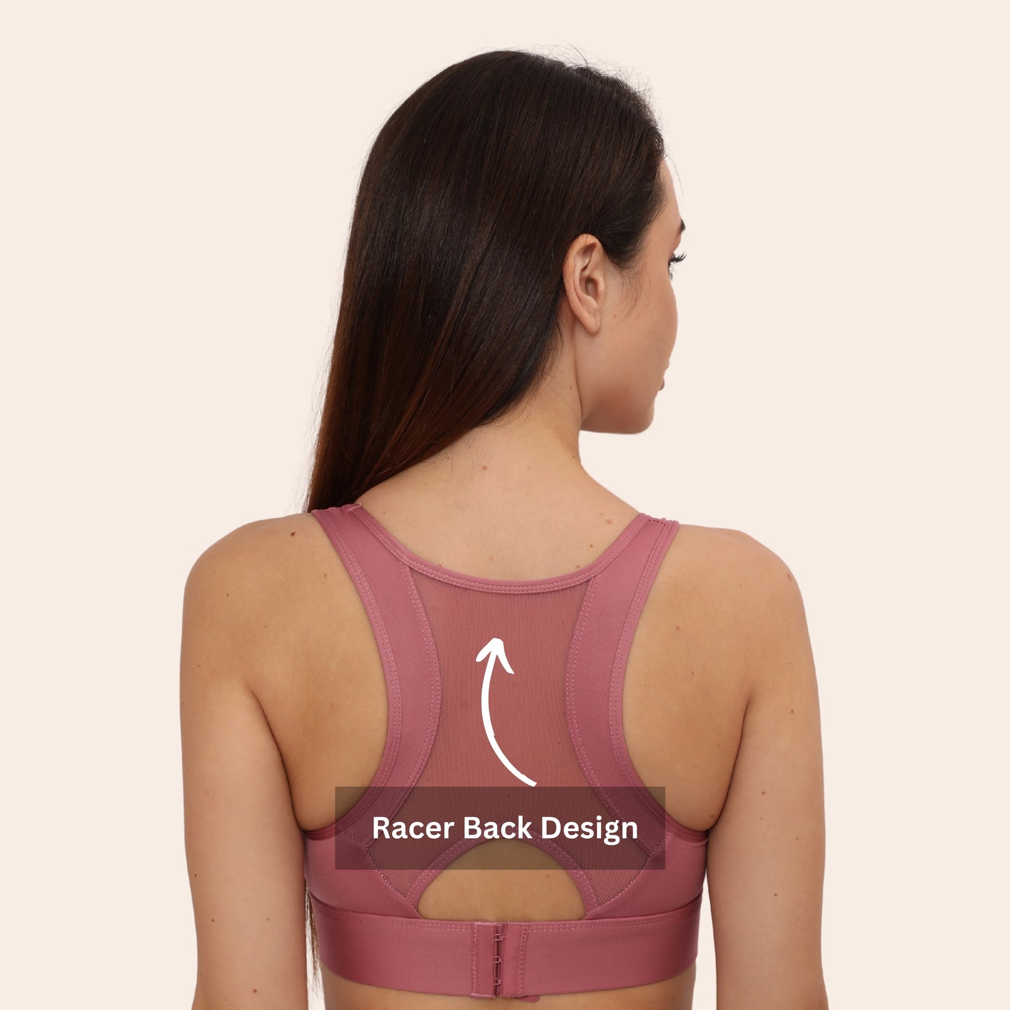 Full Coverage, Non-Wired, Seamless, Stretchable & Support Activewear for Women