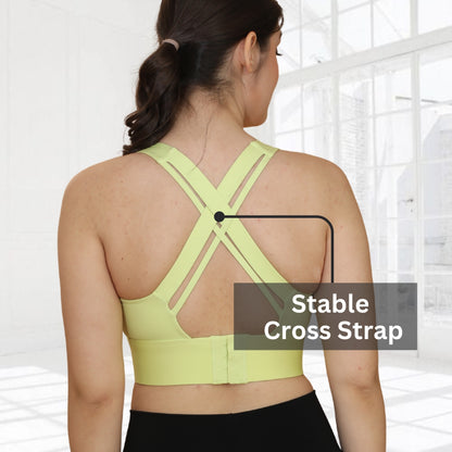 Spandex Padded Back Hook Sports Bras