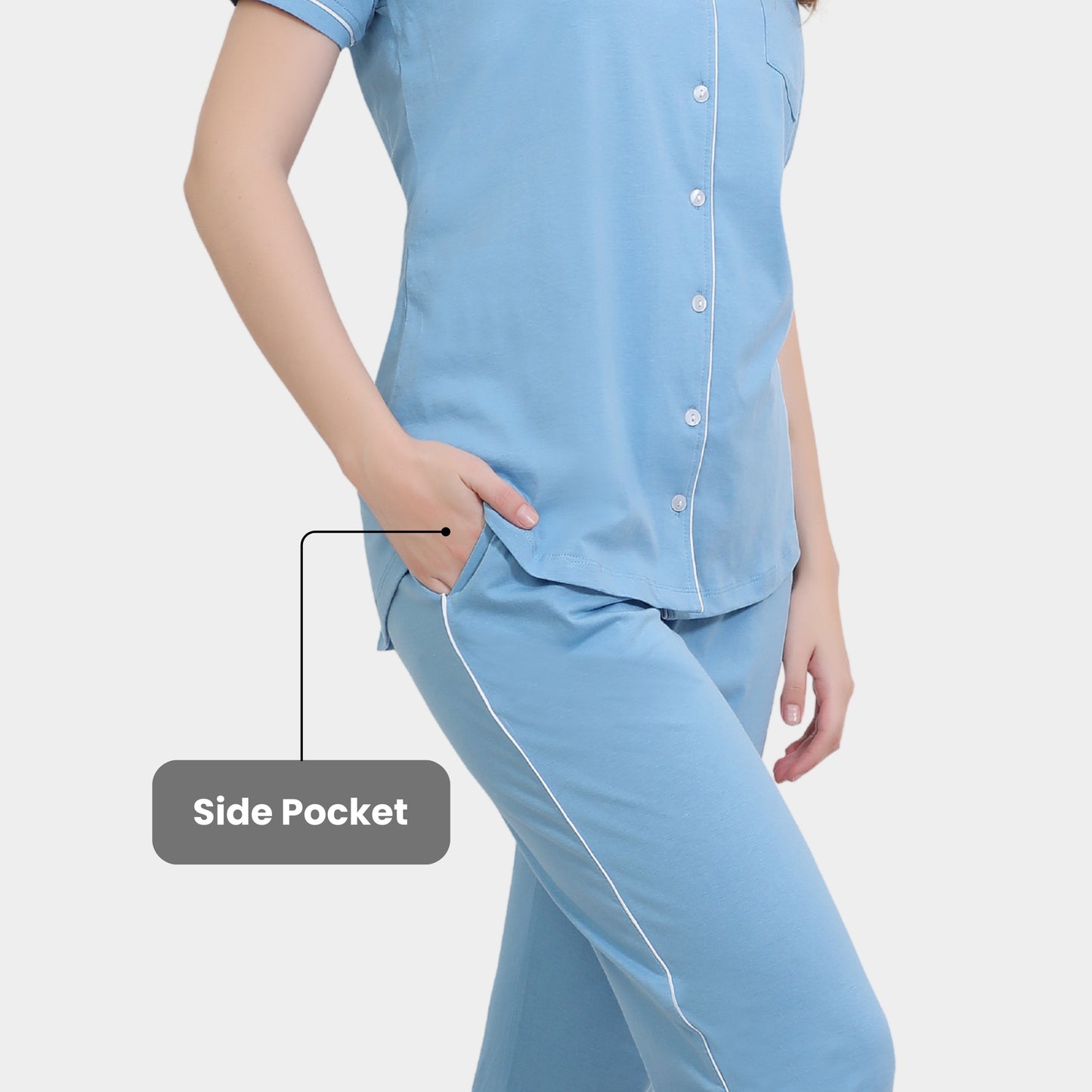 Plain Full Length Night Gown