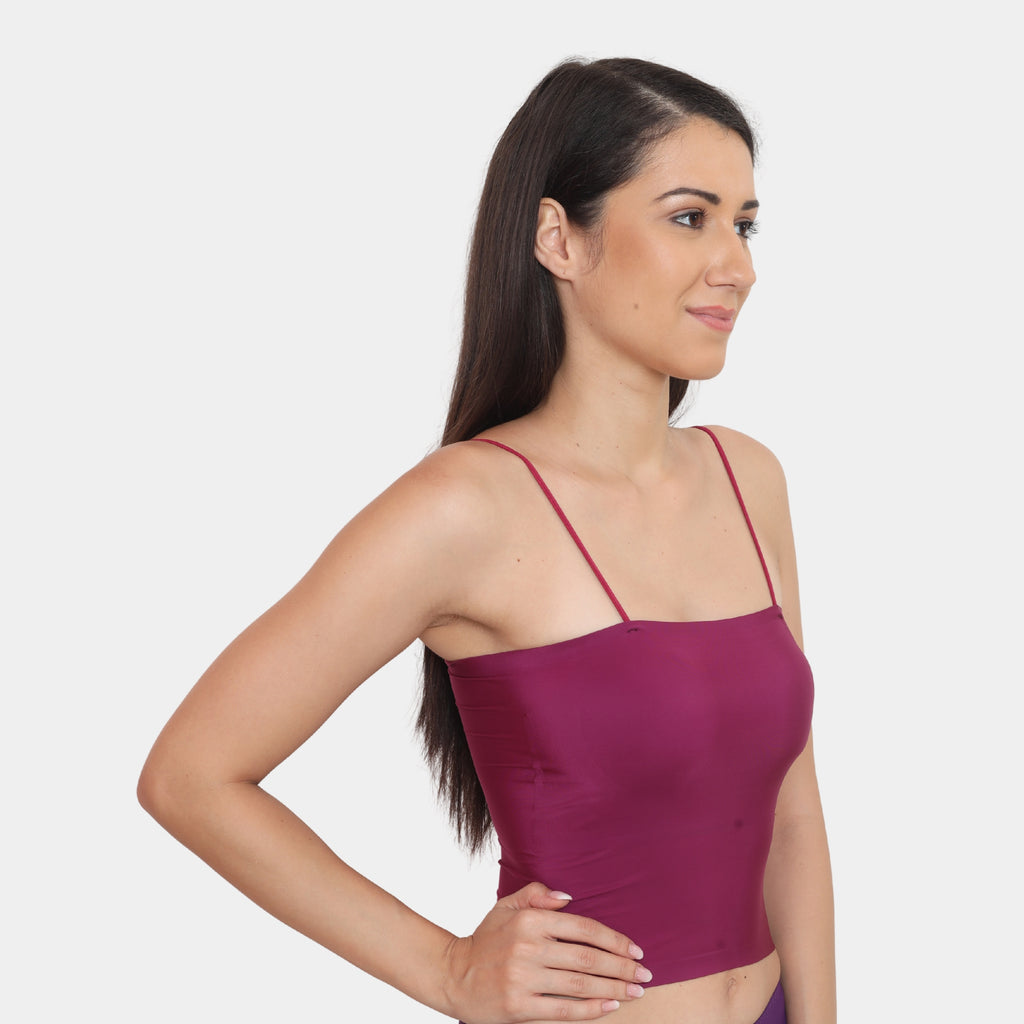 Nylon Spandex Crop Camisole Crop Top