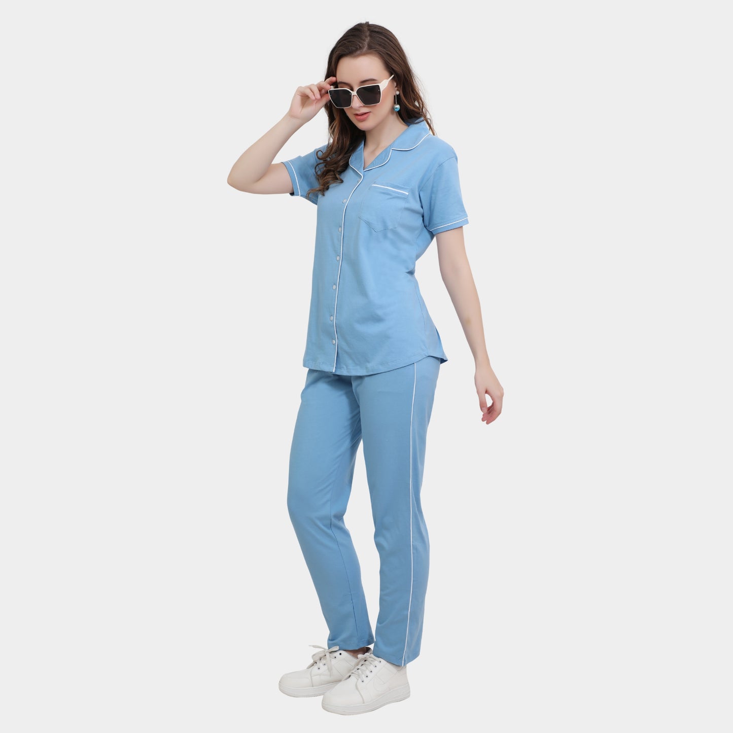 Plain Full Length Night Gown