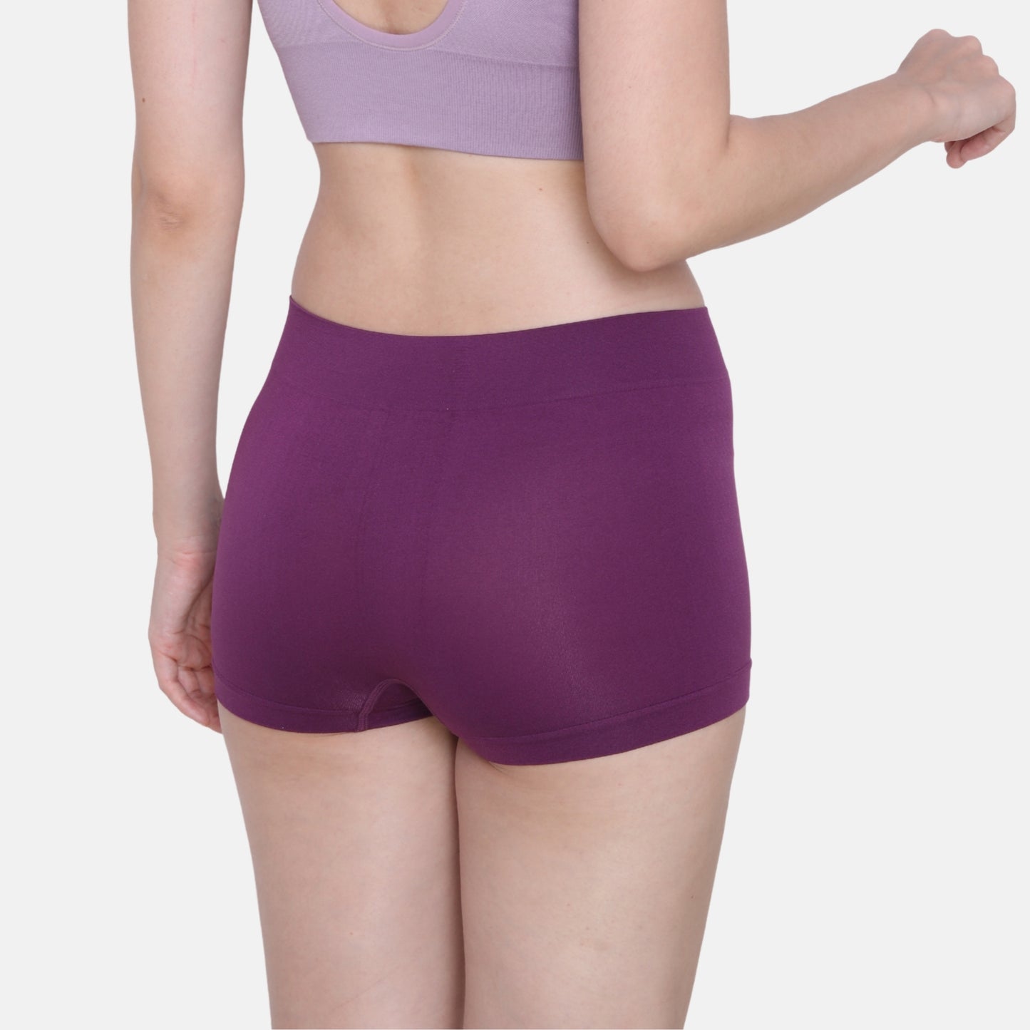 Nylon Spandex Seamless Boyshorts Panty