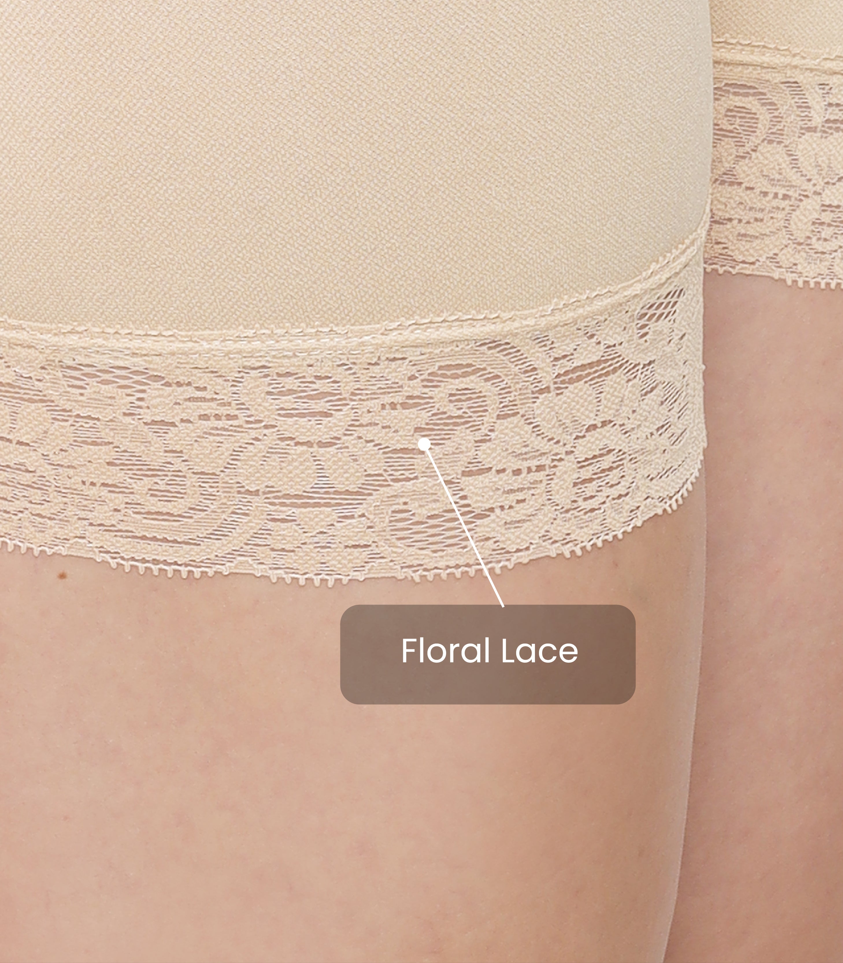 High Waist Tummy Control Shapewear With Lace