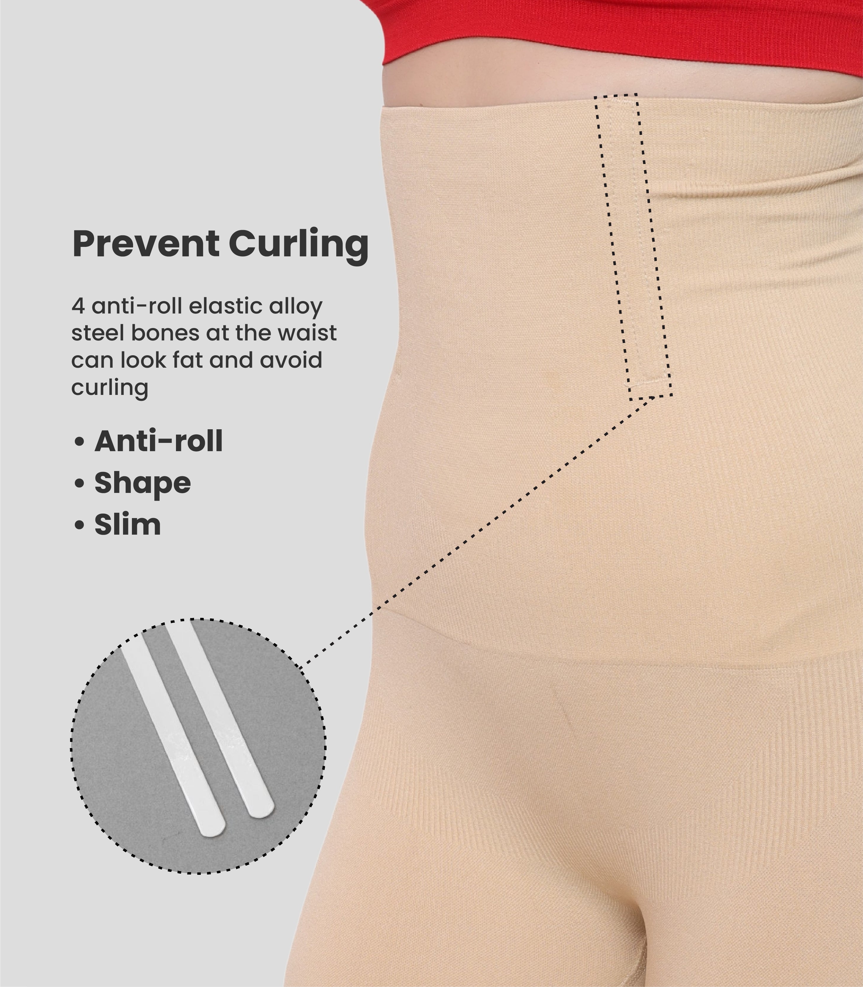 High Waist Tummy Control Shapewear With Lace