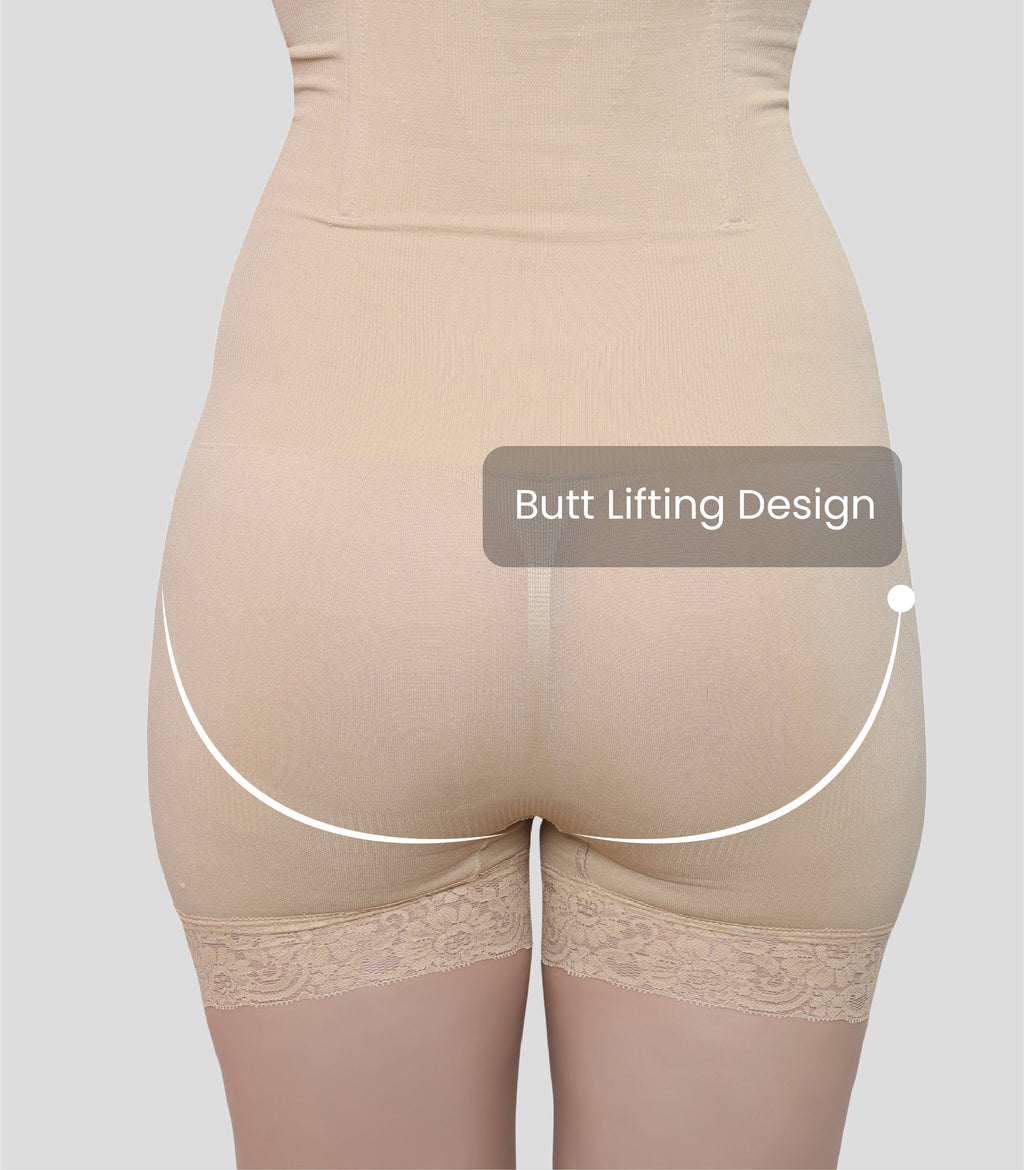 High Waist Tummy Control Shapewear With Lace