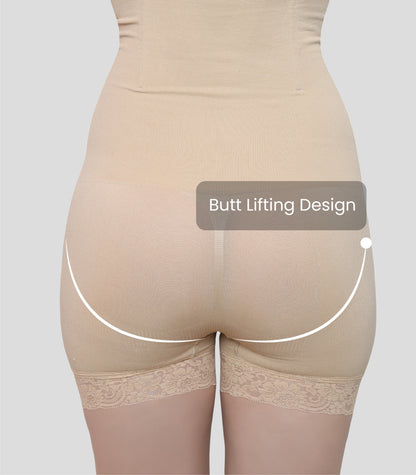 High Waist Tummy Control Shapewear With Lace