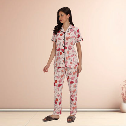 Printed Full Length Night Gown
