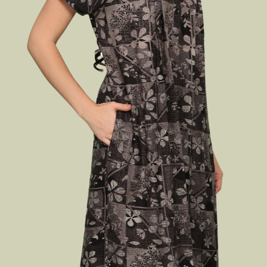 Printed Full-Length Night Gown