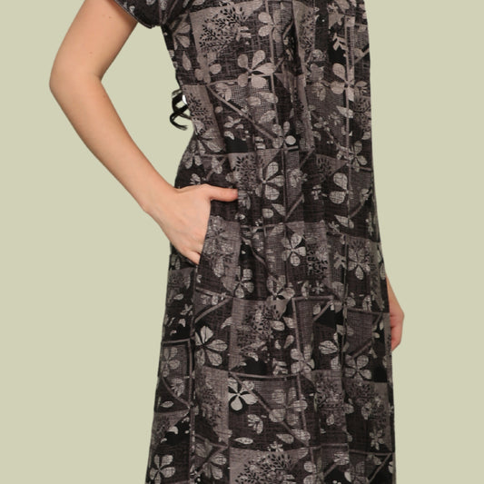 Printed Full-Length Night Gown