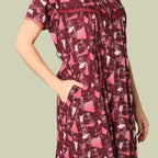 Printed Full Length Night Gown