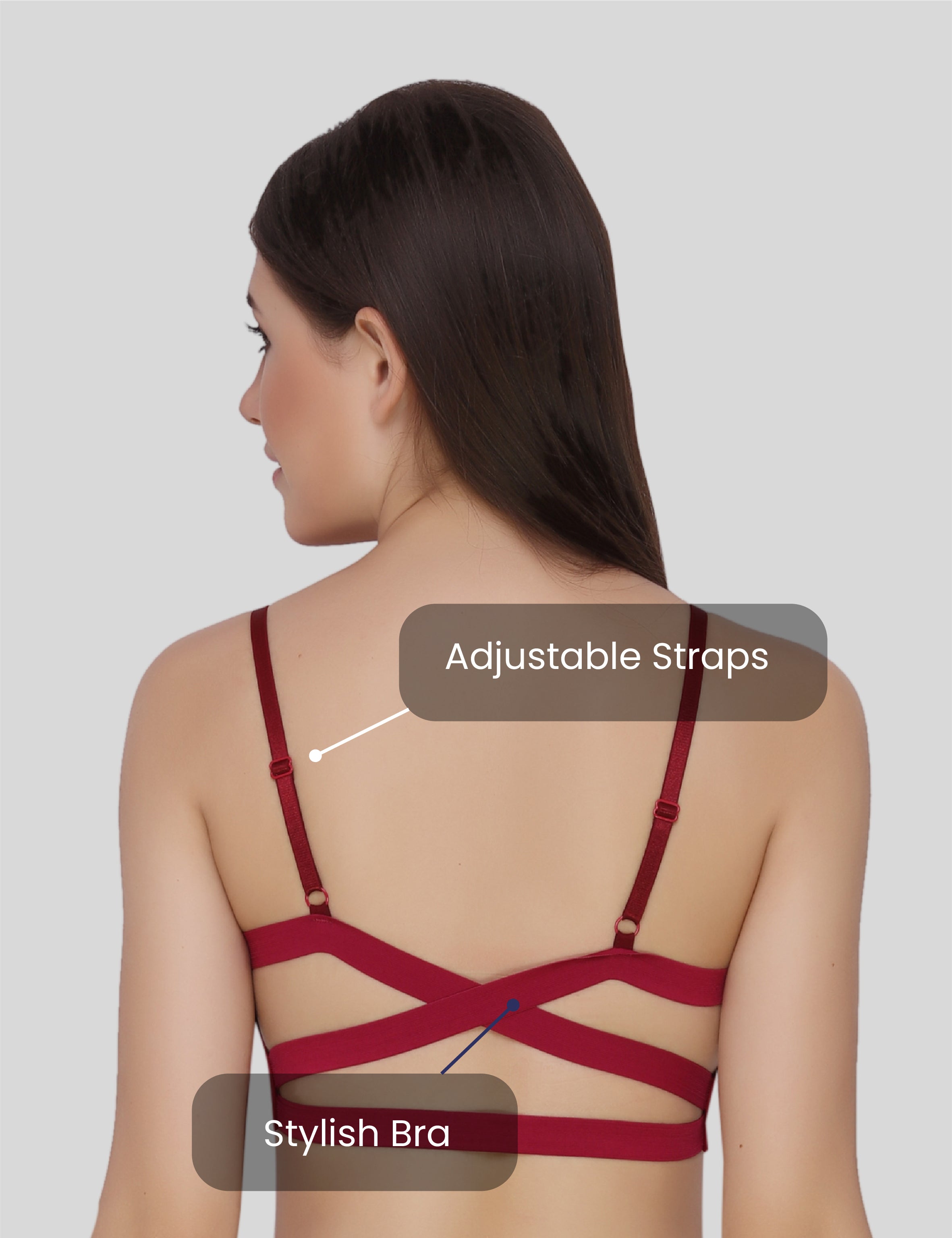 Nylon Spandex Everyday Regular Bra - Free Size