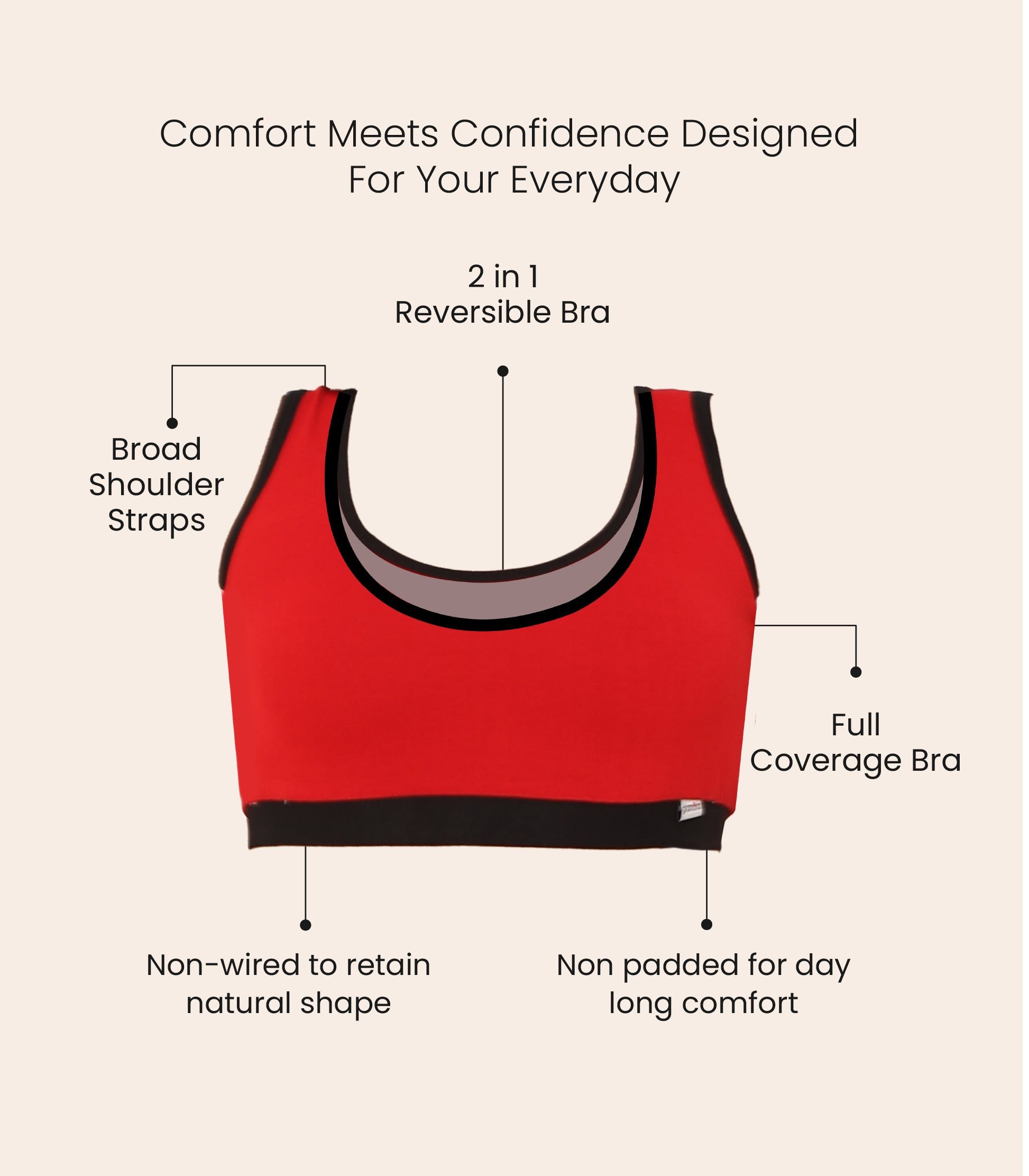Sports Bra - 2-in-1 Reversible
