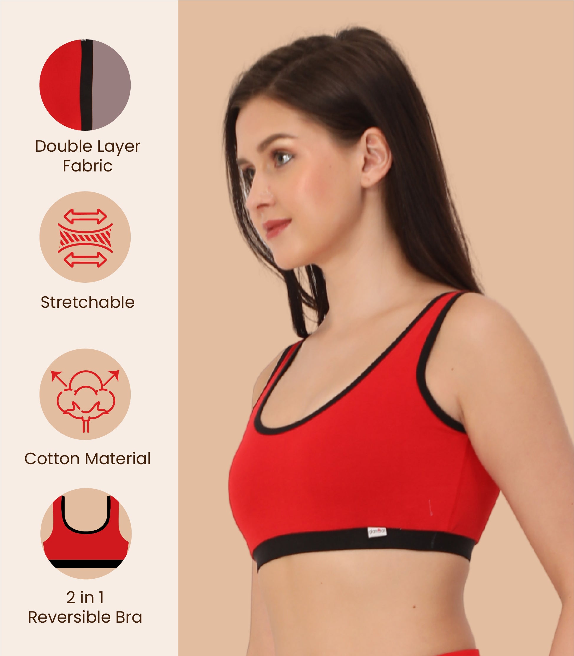 Sports Bra - 2-in-1 Reversible