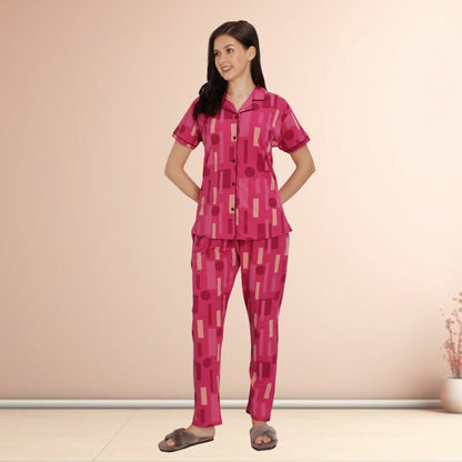 Printed Full Length Night Gown