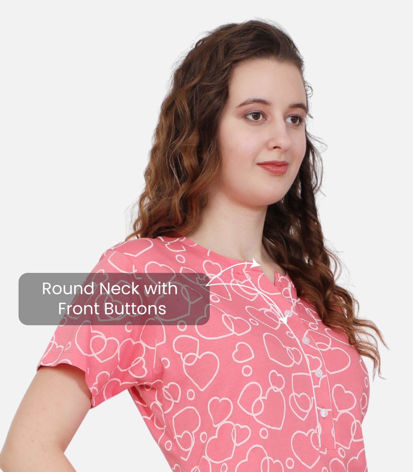 Hosiery Cotton Nighty Gown for Women