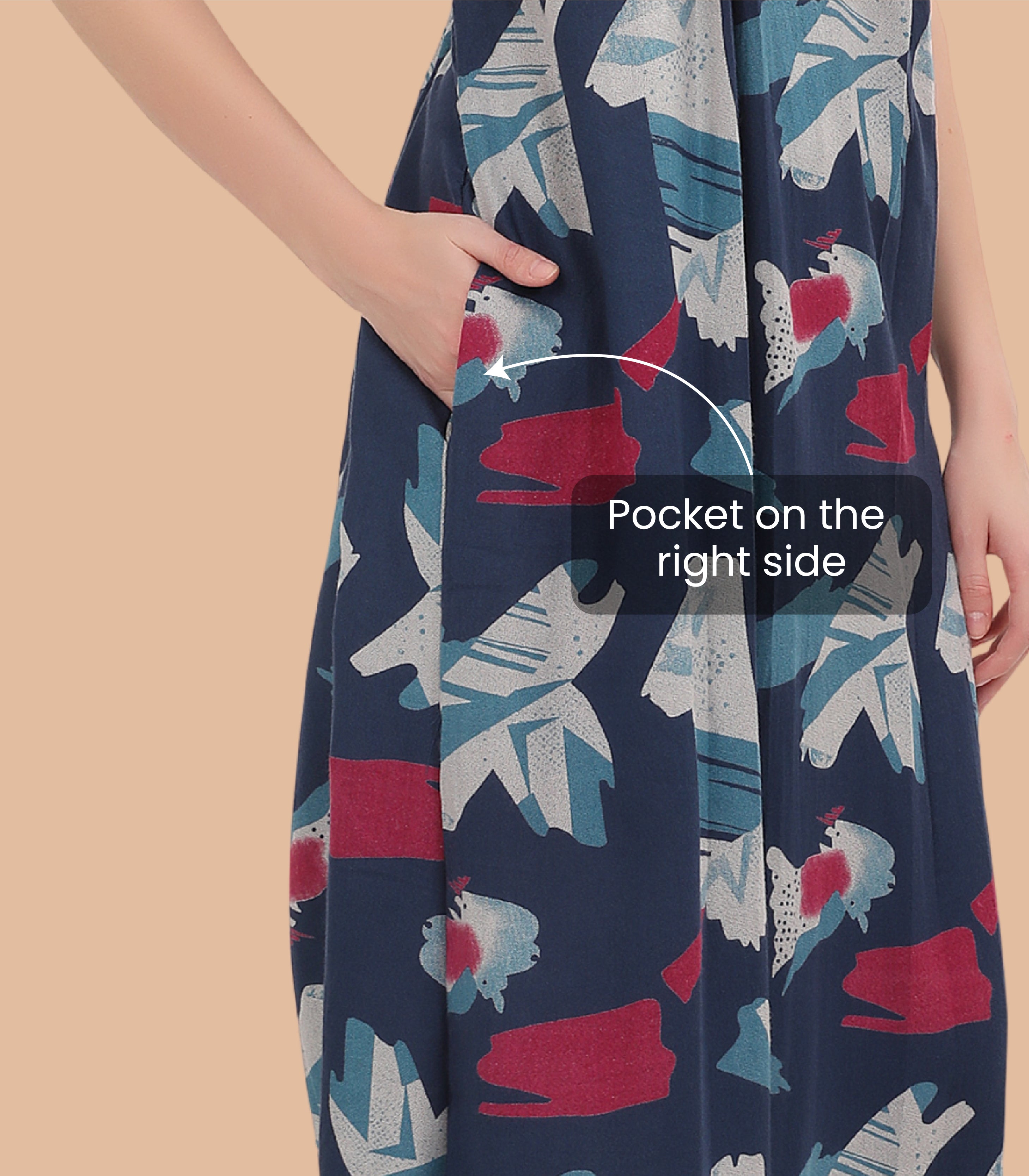 Printed Full-Length Night Gown