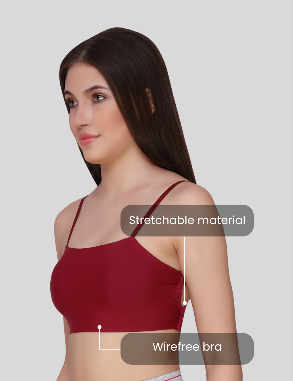 Nylon Spandex Everyday Regular Bra - Free Size