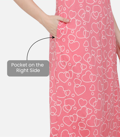 Hosiery Cotton Nighty Gown for Women