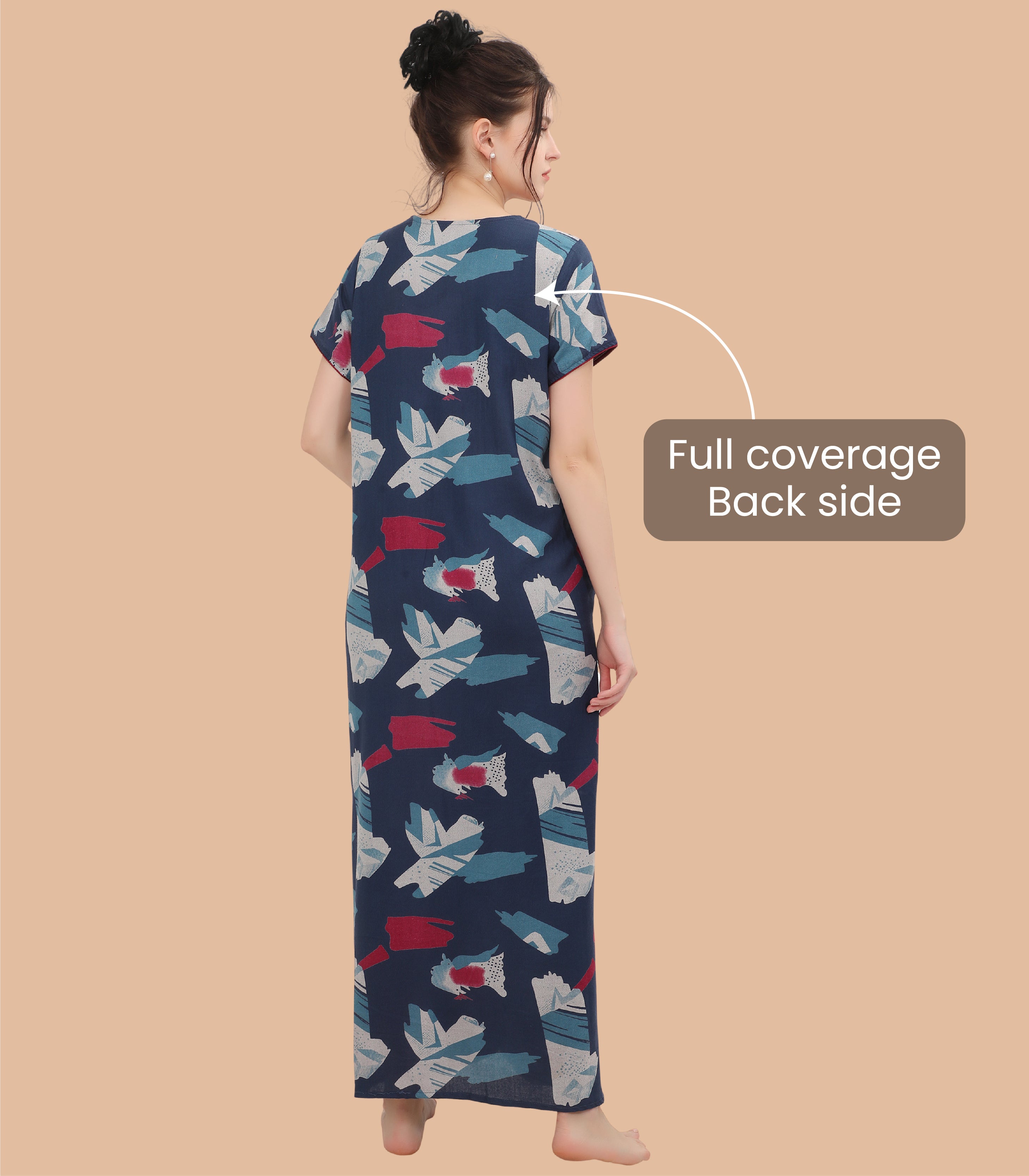 Printed Full-Length Night Gown