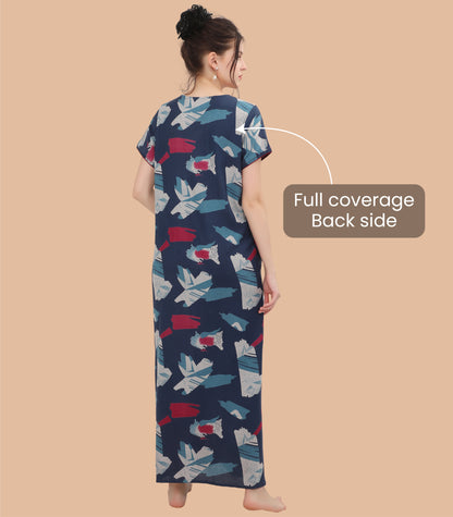 Printed Full-Length Night Gown