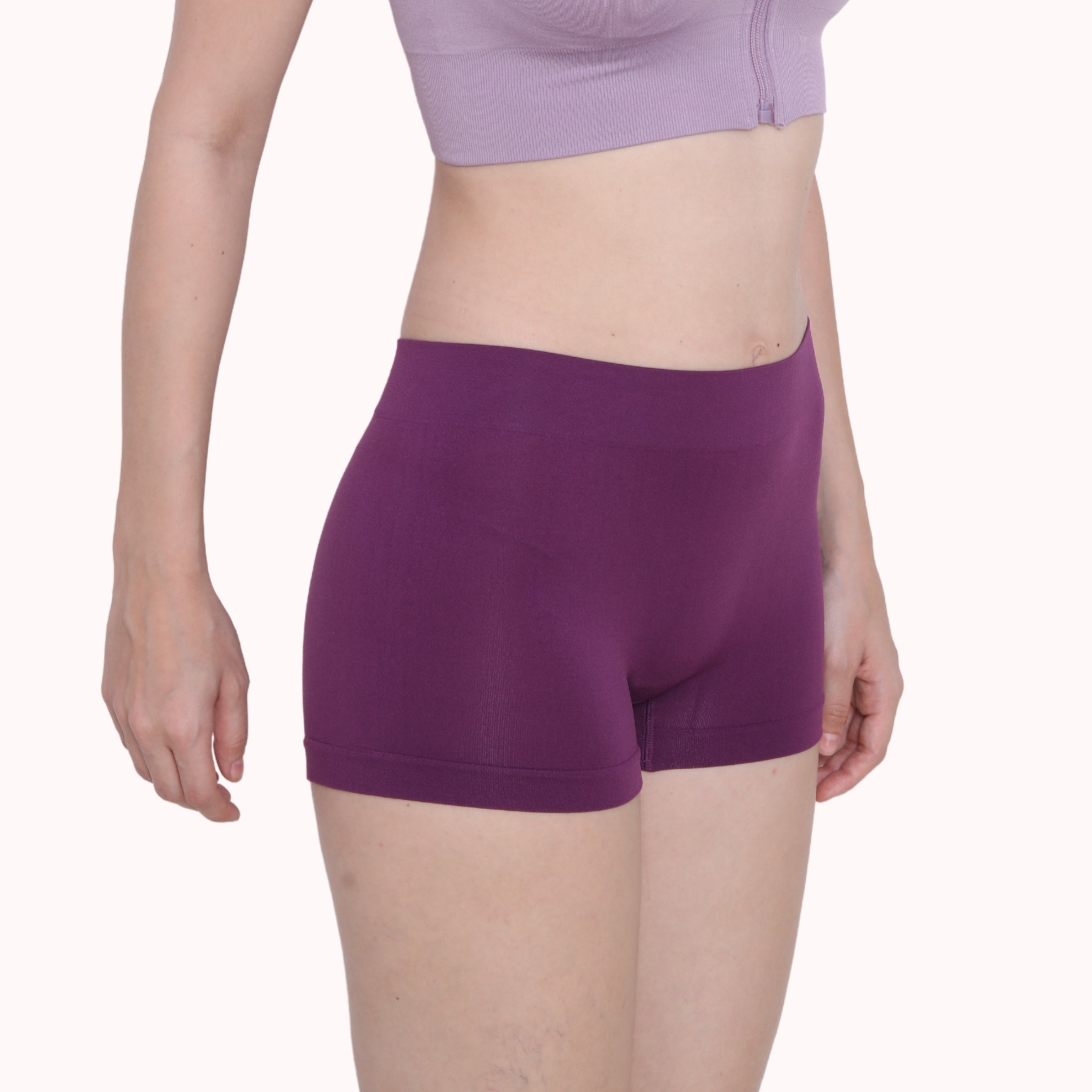 Nylon Spandex Seamless Boyshorts Panty