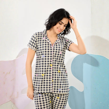 Printed Full Length Night Gown