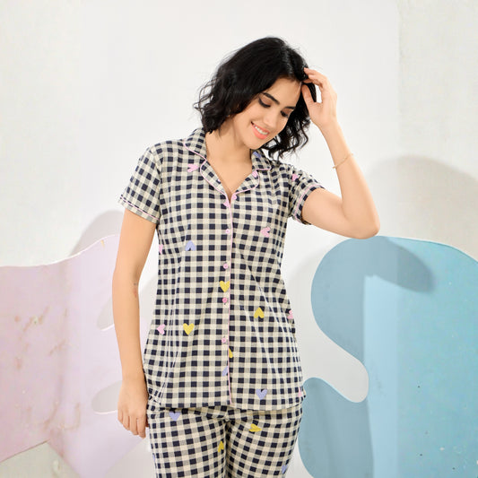Printed Full Length Night Gown