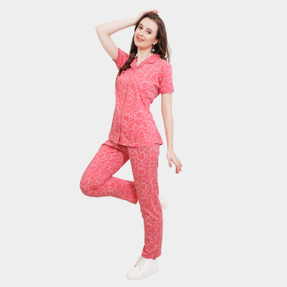 Printed Full Length Night Gown