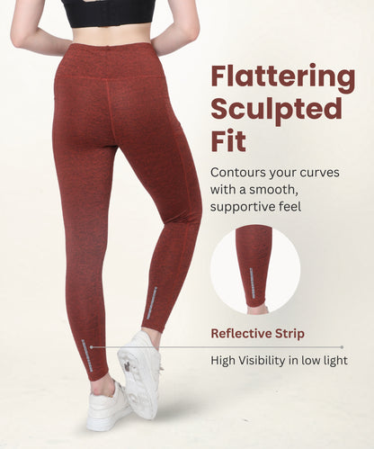 High Waist Gym Leggings with Side Pocket, 4-Way Stretch, Squat-Proof, Moisture-Wicking for Gym, Fitness, Training, Yoga & Activewear