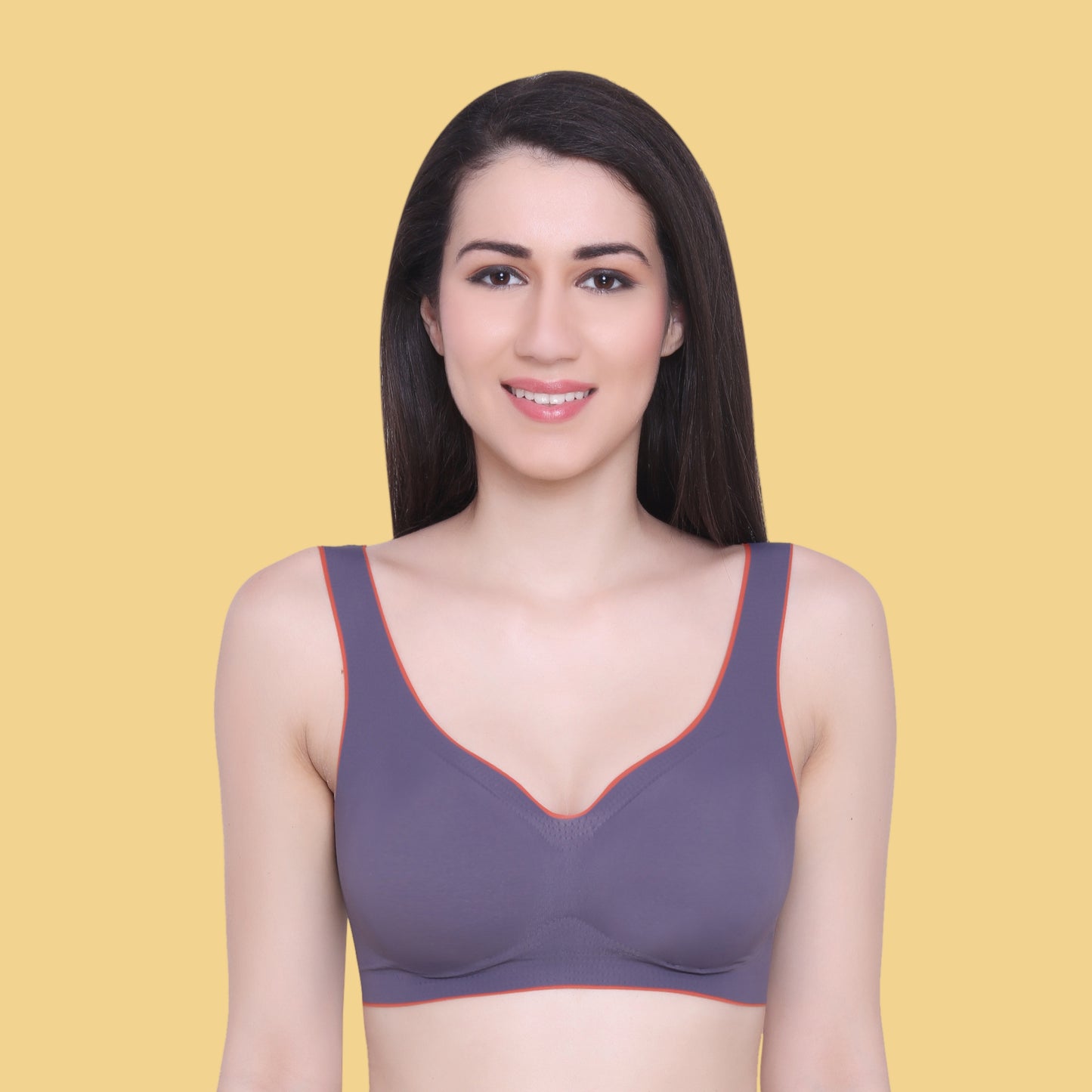 Women's Latex Lightly Padded Wire Free Sports Bra