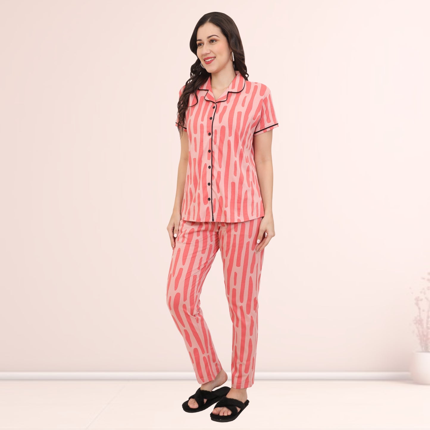 Printed Full Length Night Gown