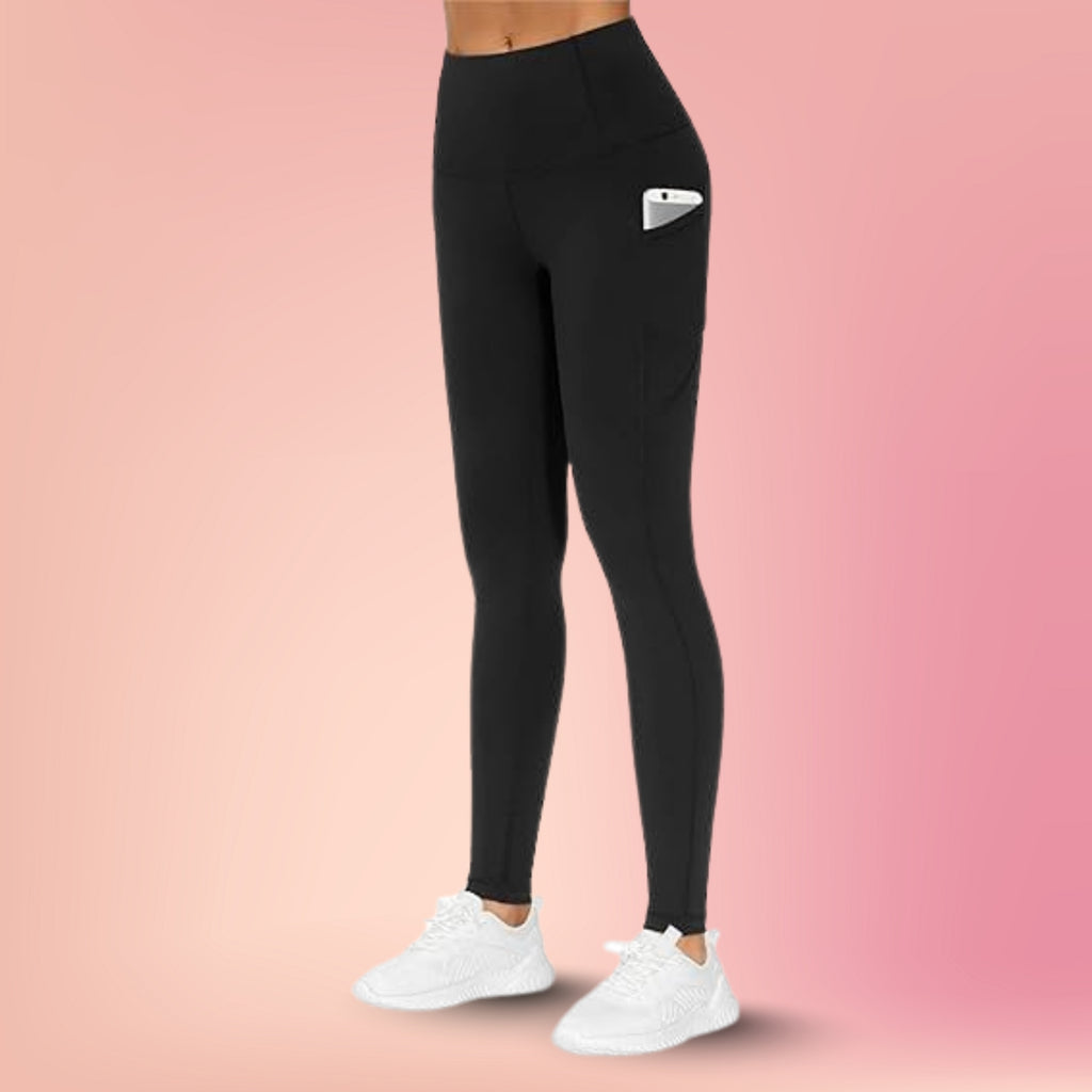 High-Waisted Gym Pants with Pockets for Women