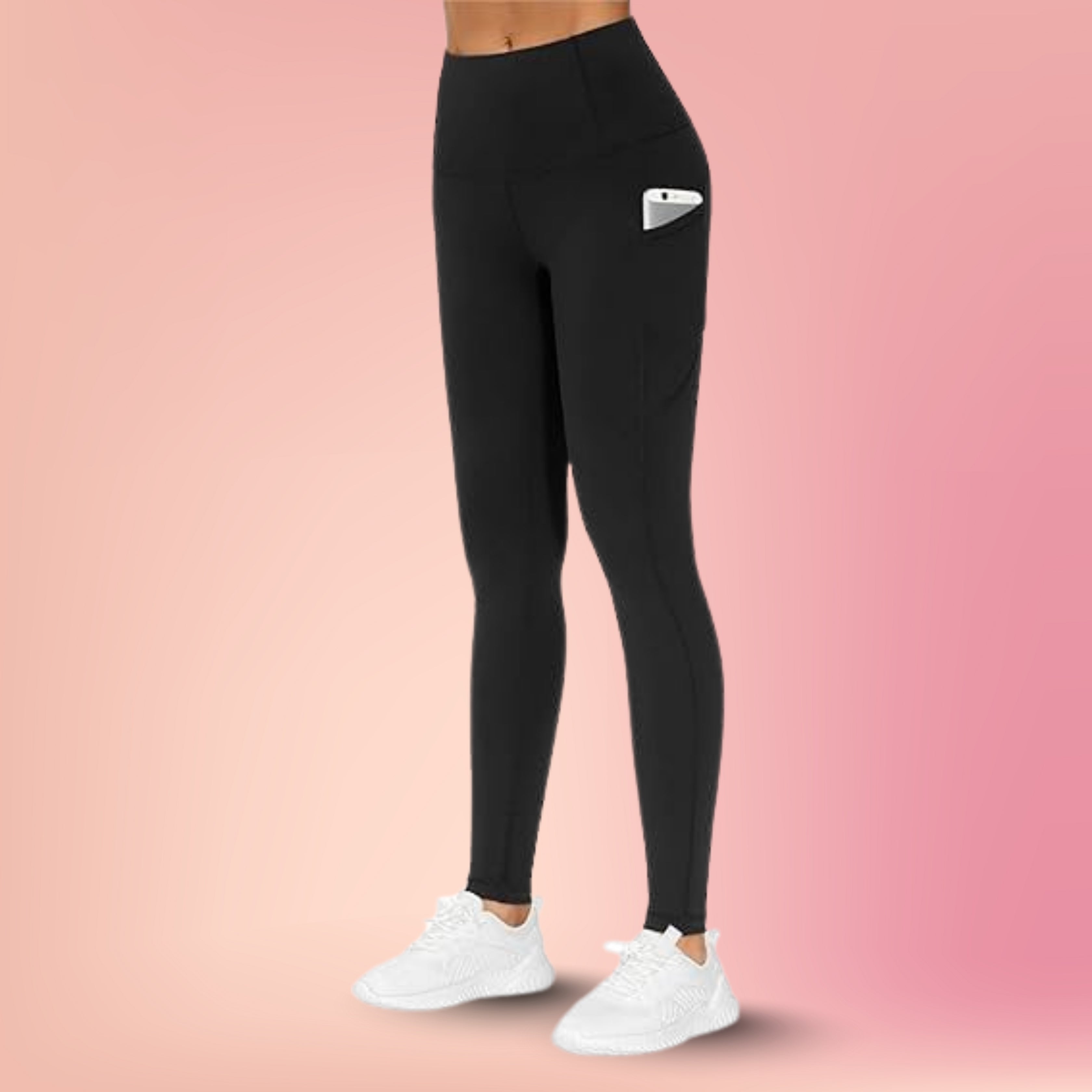 High-Waisted Gym Pants with Pockets for Women
