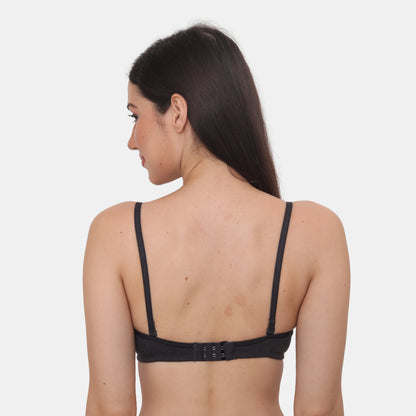Full Coverage Padded Non-Wired Adjustable Straps Tshirt Bra