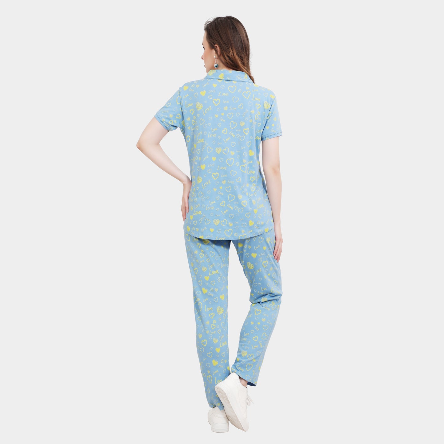 Printed Full Length Night Gown