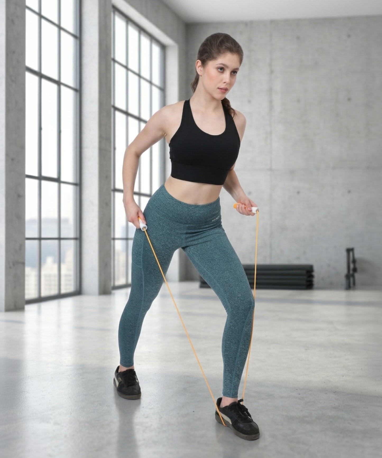 High Waist Gym Leggings with Side Pocket, 4-Way Stretch, Squat-Proof, Moisture-Wicking for Gym, Fitness, Training, Yoga & Activewear