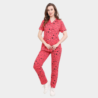 Printed Full Length Night Gown