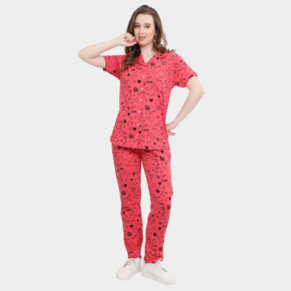 Printed Full Length Night Gown