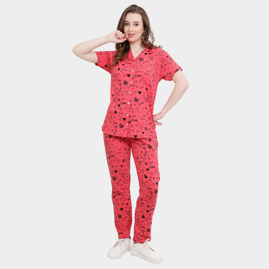 Printed Full Length Night Gown
