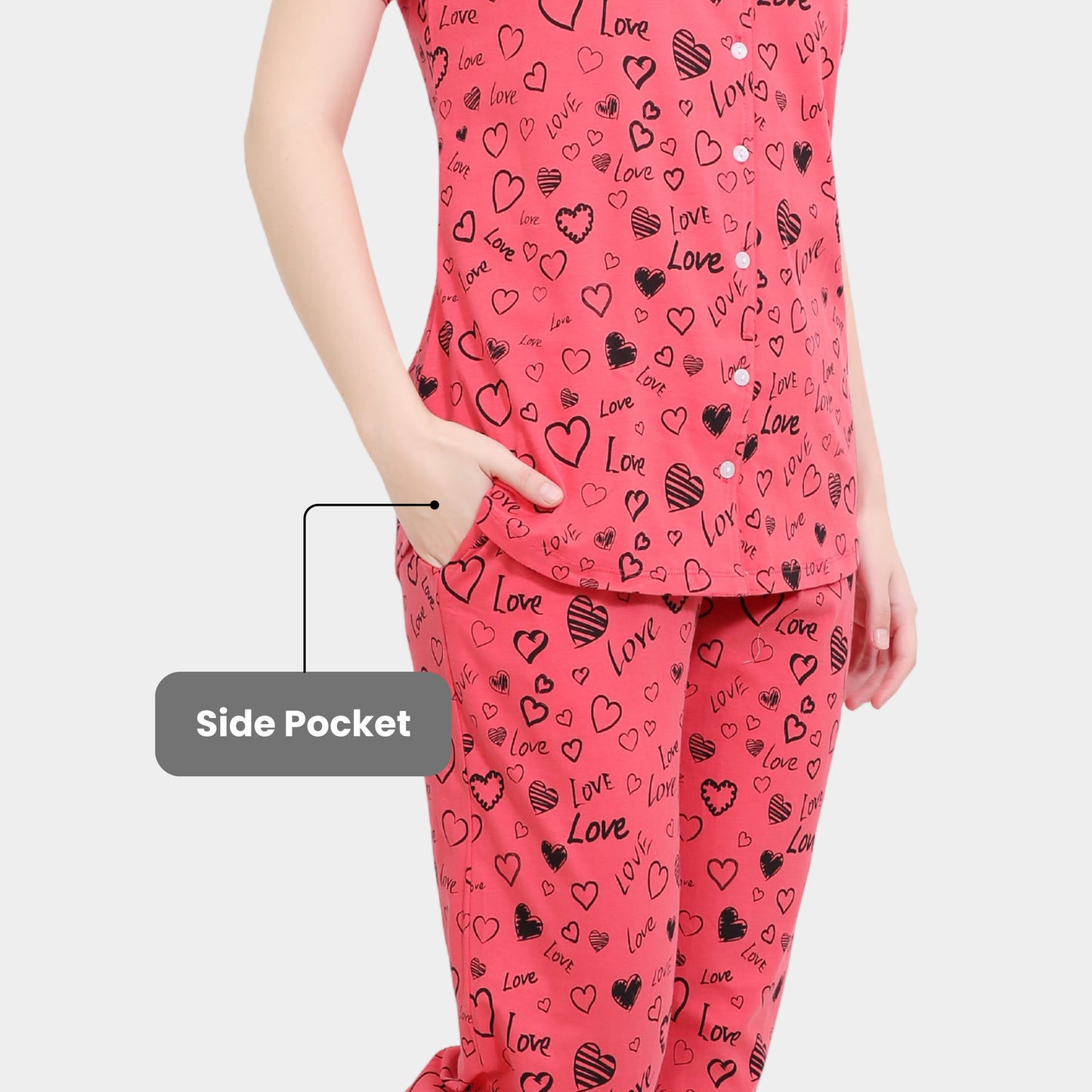 Printed Full Length Night Gown