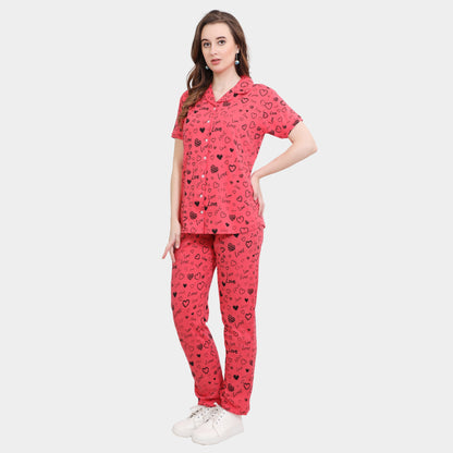 Printed Full Length Night Gown